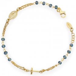 Immagine del Bracciale Amen rosario in argento con cristalli BROGBL3