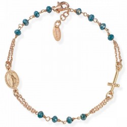 Bild des Amen Rosenkranz Armband aus Silber mit Kristallen BRORP3