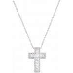 Bild der Amen Kreuzkette aus Silber mit Zirkonia für Damen CLCRREBBBZ1