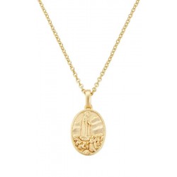 Amen Unsere Liebe Frau von Fatima Medaille Halskette für Damen CLFAGP
