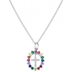 Immagine della Collana Amen Croce in argento con zirconi donna CLGHCRBMZ