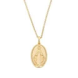 Amen Wundertätige Medaille Halskette für Damen CLMIGM
