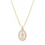 Amen Miraculous Medal Necklace for women CLMISMGB Image of the Amen Miraculous Medal Necklace for women CLMISMGB
