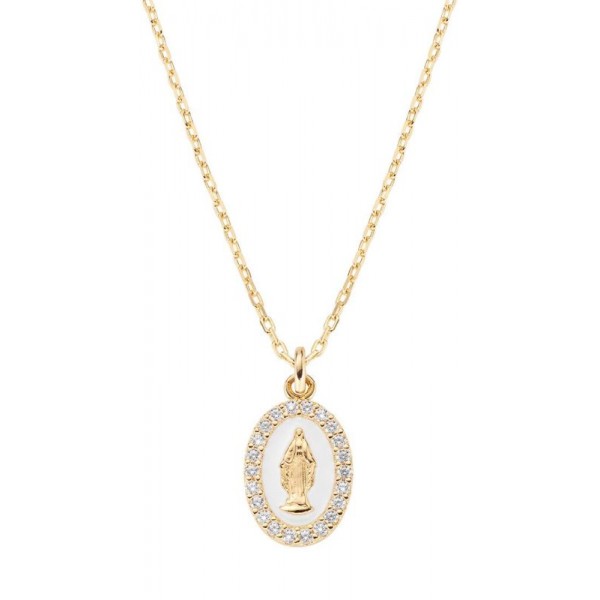 Amen Miraculous Medal Necklace for women CLMISMGB Image of the Amen Miraculous Medal Necklace for women CLMISMGB