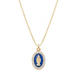 Amen Wundertätige Medaille Halskette für Damen CLMISMGBL