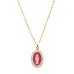 Amen Miraculous Medal Necklace for women CLMISMGBO Image of the Amen Miraculous Medal Necklace for women CLMISMGBO
