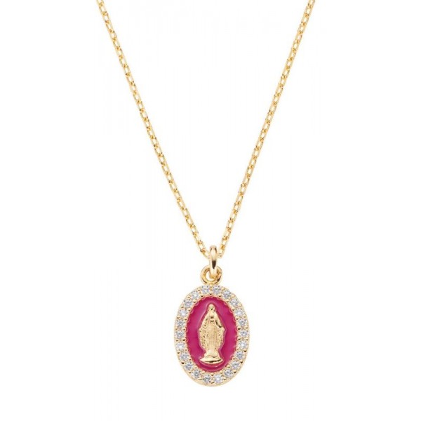 Amen Miraculous Medal Necklace for women CLMISMGBO Image of the Amen Miraculous Medal Necklace for women CLMISMGBO