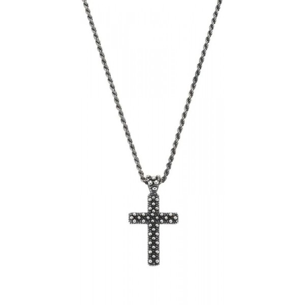 Amen Kreuzkette aus Silber für Herren CLUCSAN1 Bild der Amen Kreuzkette aus Silber für Herren CLUCSAN1