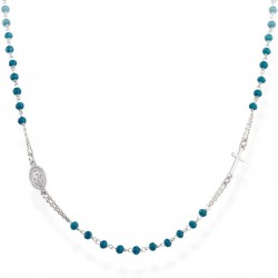 Amen Rosenkranz Kette aus Silber mit Kristallen CROBBL3