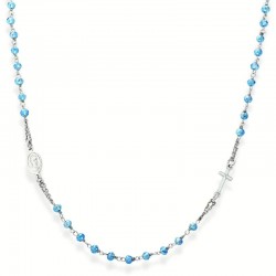 Amen Rosenkranz Kette aus Silber mit Kristallen CROBC3