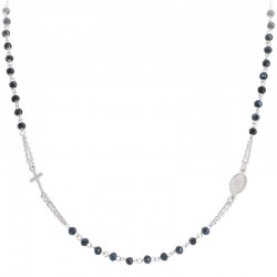 Amen Rosenkranz Kette aus Silber mit Kristallen CROBG3