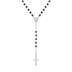 Amen Rosenkranz Kette aus Silber mit Kristallen CROBN4