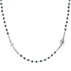 Amen Rosenkranz Kette aus Silber mit Kristallen CROBVB3