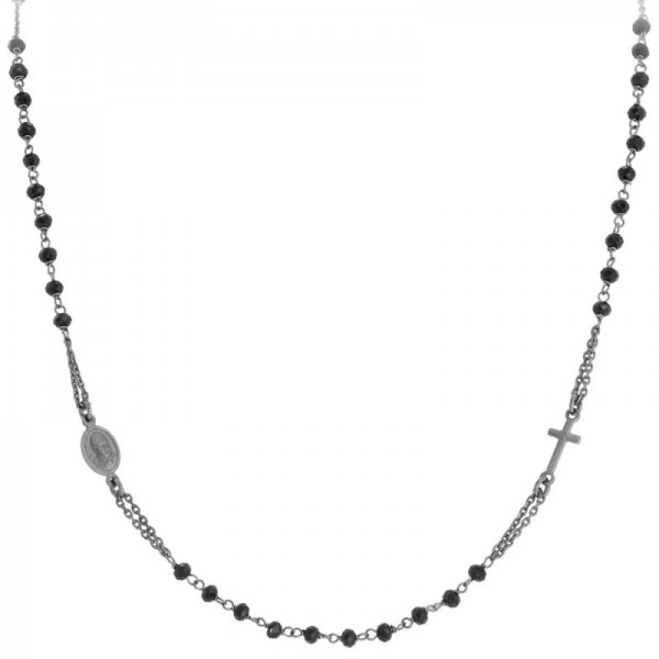 Amen Rosenkranz Kette aus Silber mit Kristallen CRONN3 Bild der Amen Rosenkranz Kette aus Silber mit Kristallen CRONN3