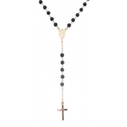 Amen Rosenkranz Kette aus Silber mit Kristallen CRORN4