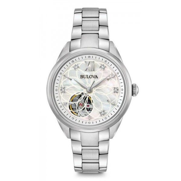 Buy Bulova Ladies Watch Classic 96P181 Diamonds Mother of Pearl