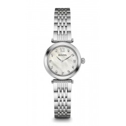 Bulova Damenuhr Diamonds 96S167 Diamanten Perlmutt