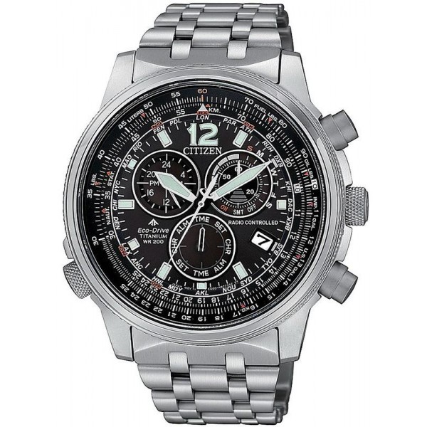 Orologio Uomo Citizen Radiocontrollato Crono Pilot Super Titanio CB5850-80E Acquistare Orologio Uomo Citizen Radiocontrollato Crono Pilot Super Titanio CB5850-80E