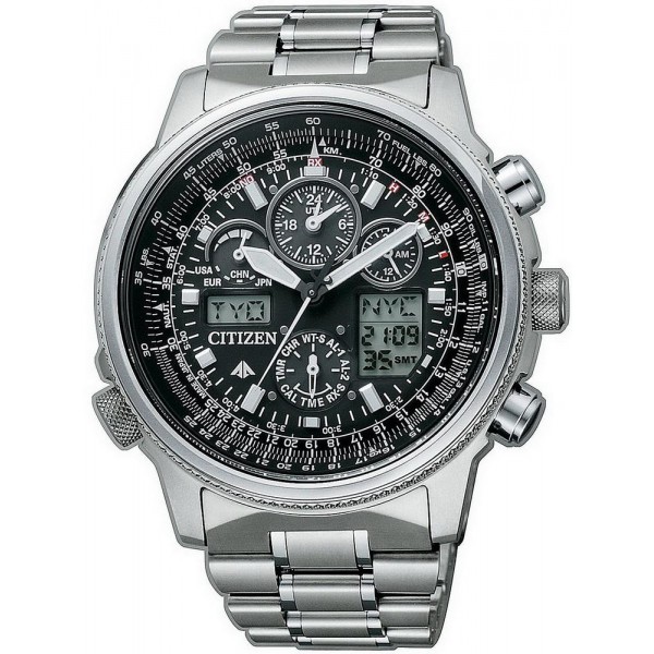 Купить Citizen Мужские Часы Promaster Super Pilot Радиоуправляемые JY8020-52E