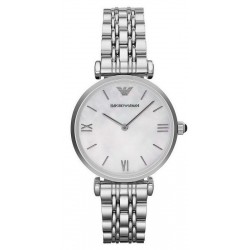 Kaufen Sie Emporio Armani Damenuhr Gianni T-Bar AR1682 Perlmutt