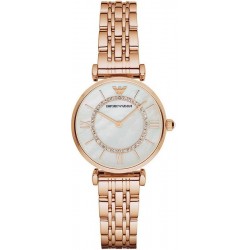Kaufen Sie Emporio Armani Damenuhr Gianni T-Bar AR1909 Perlmutt