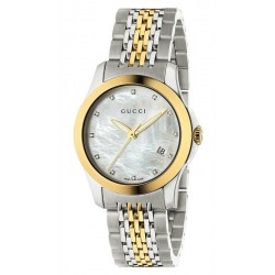 Acquistare Orologio Donna Gucci G-Timeless Small YA126513 Diamanti Madreperla