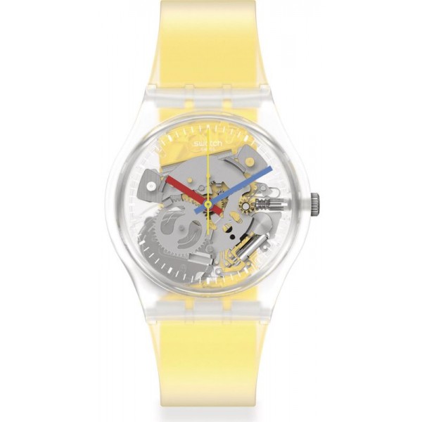 Reloj Unisex Swatch Gent Clearly Yellow Striped GE291 Comprar Reloj Unisex Swatch Gent Clearly Yellow Striped GE291