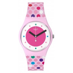 Swatch Damenuhr Gent Blowing Bubbles SO28P109
