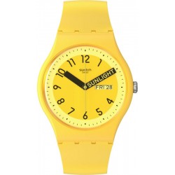 Swatch Unisexuhr New Gent Proudly Yellow SO29J702
