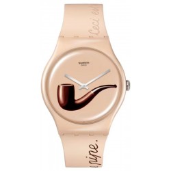 Buy Swatch Watch La Trahison des Images by Rene Magritte SO29Z124