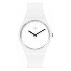 Reloj Unisex Swatch Gent Think Time White SO31W100