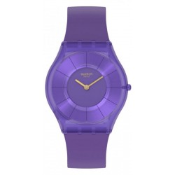 Swatch Ladies Watch Skin Classic Purple Time SS08V103