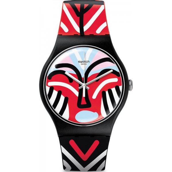 Buy Unisex Swatch Watch New Gent Mask Parade SUOB127