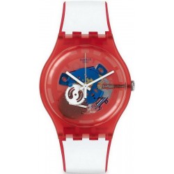 Orologio Unisex Swatch New Gent Clownfish Red SUOR102