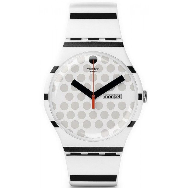 Montre Unisex Swatch New Gent Zebratian SUOW706 Acheter Montre Unisex Swatch New Gent Zebratian SUOW706