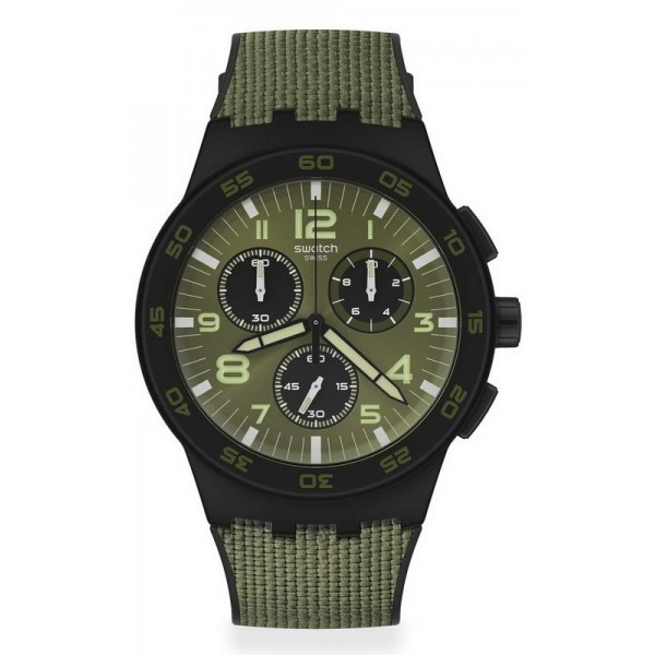 Swatch Herrenuhr Chrono Plastic Dark Forest SUSB105 kaufen