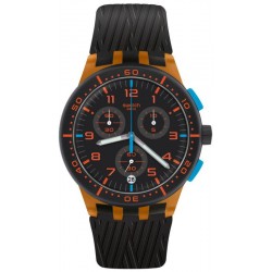 Acheter Montre Unisex Swatch Chrono Plastic Orange Tire SUSO401 Chronographe