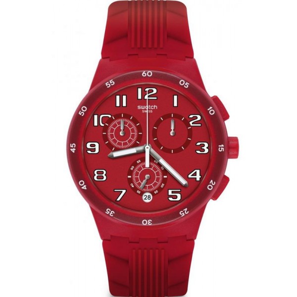 Acquistare Orologio Unisex Swatch Chrono Plastic Red Step SUSR404 Cronografo