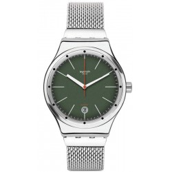 Swatch Unisexuhr Irony Sistem51 Sistem Kaki YIS407G Automatik