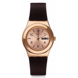 Swatch Ladies Watch Irony Medium Brownee YLG701