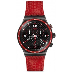 Buy Swatch Men's Watch Irony Chrono Rosso Fuoco YVM401 Chronograph