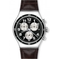 Swatch Men's Watch Irony Chrono Browned YVS400 Chronograph