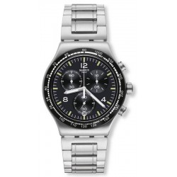 Buy Swatch Men's Watch Irony Chrono Night Flight YVS444G Chronograph